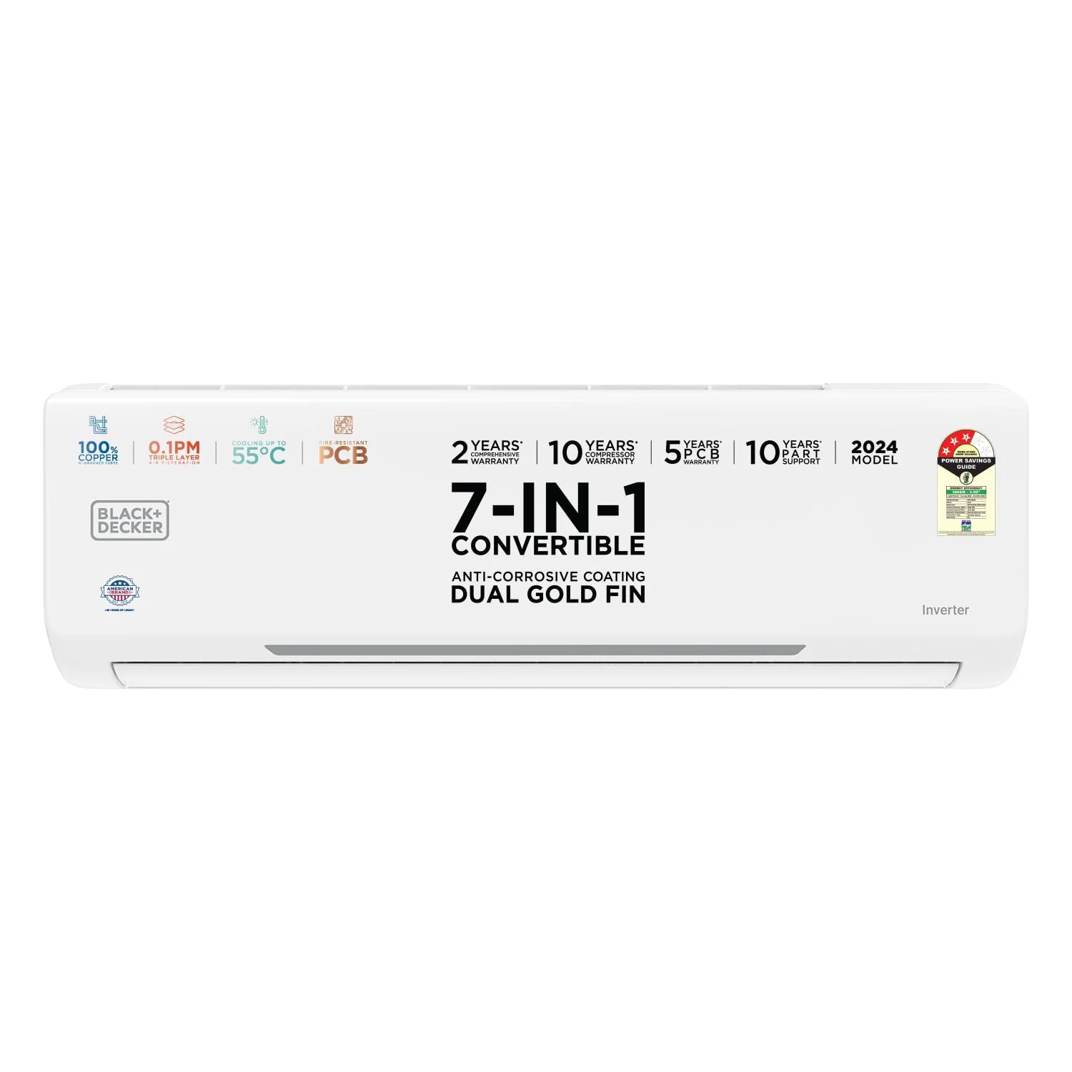 Black+Decker Inverter 1.5 Ton Split AC